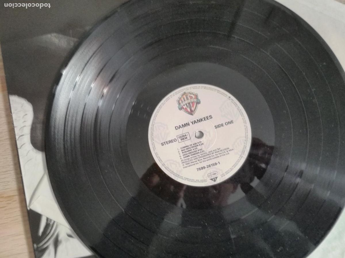Discos de vinilo: Damn Yankees &lrm;&ndash; Damn Yankees, 1990 - Foto 4