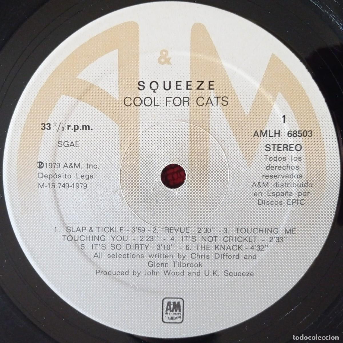 Discos de vinilo: SQUEEZE ** Cool For Cats ** VINILO LP ORIGINAL 1979 - Foto 3