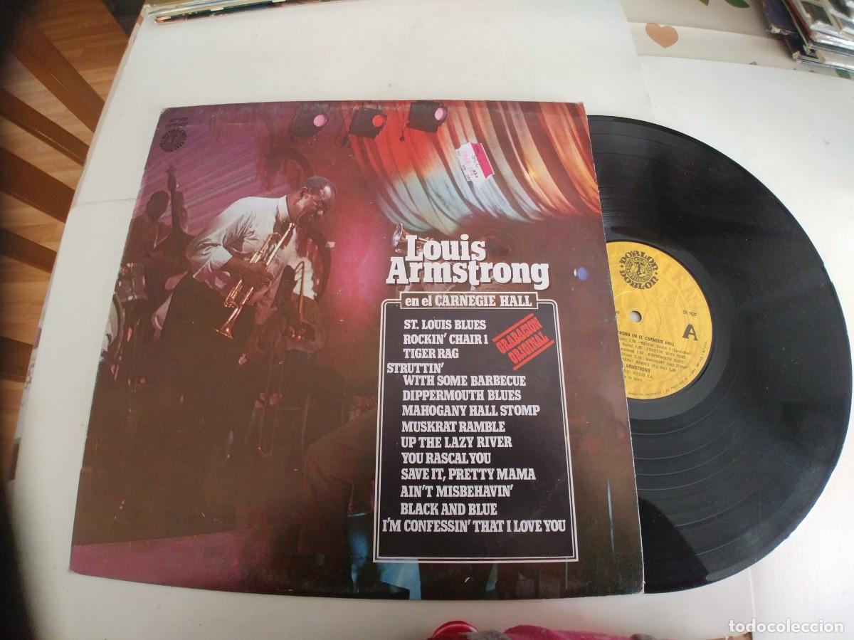 Discos de vinilo: LOUIS ARMSTRONG-LP EN EL CARNEGIE HALL - Foto 1