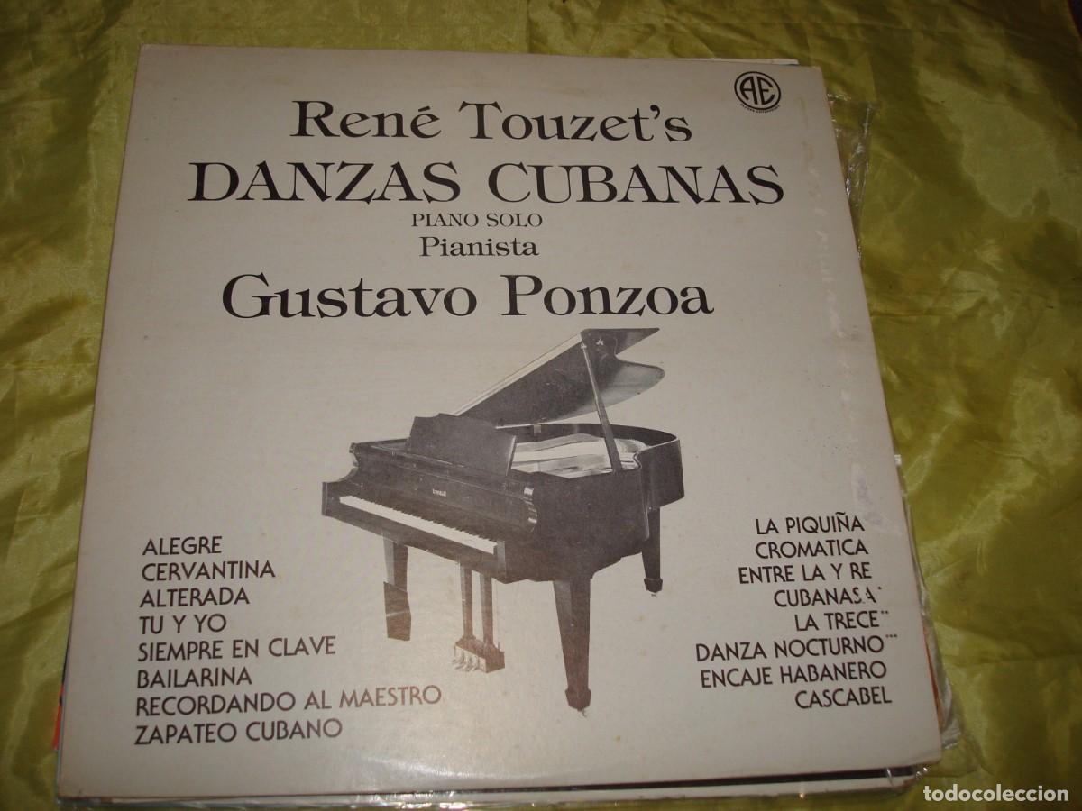 Disques de vinyle: RENE TOUZET&acute;S. DANZAS CUBANAS. PIANISTA, GUSTAVO PONZOA. EDC. USA. IMPECABLE(#)