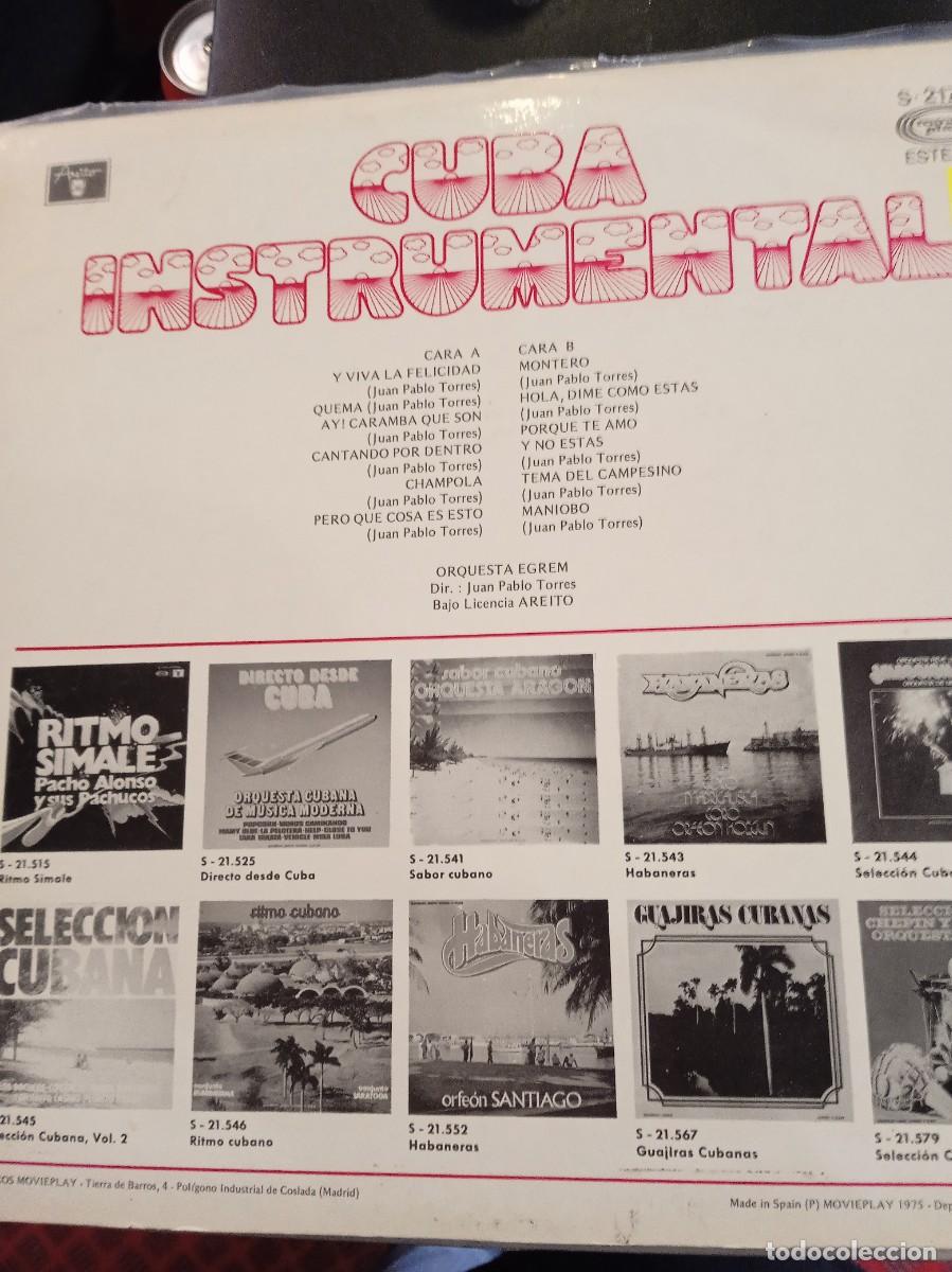 Discos de vinilo: ORQUESTA EGREM- CUBA INTERNACIONAL. LP. - Foto 2