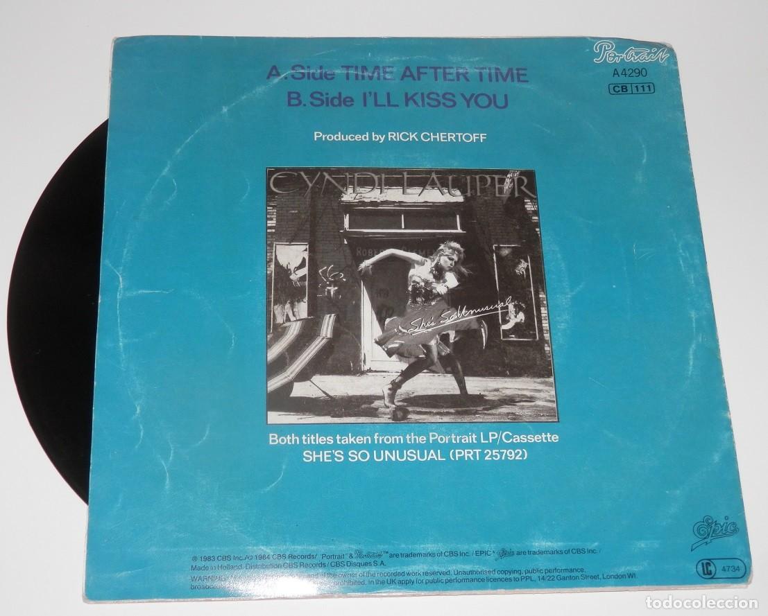 Discos de vinilo: DISCO SINGLE DE VINILLO DE CINDI LAUPER - Foto 2