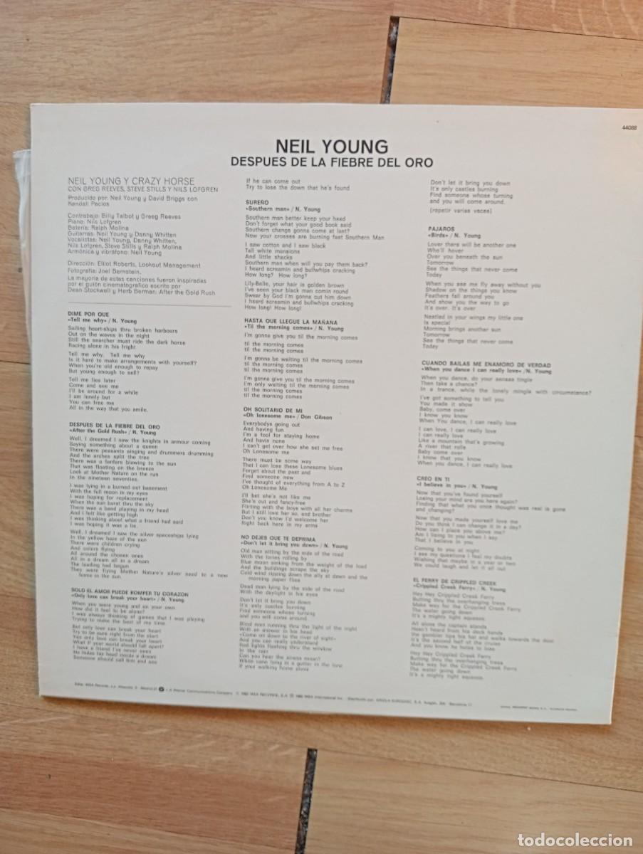 Discos de vinilo: Neil Young - After The Gold Rush LP 1982 - Foto 2