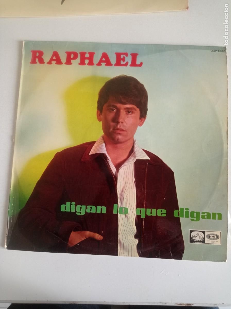 Discos de vinilo: Antiguo LP de Raphael Digan lo que Digan - Foto 1