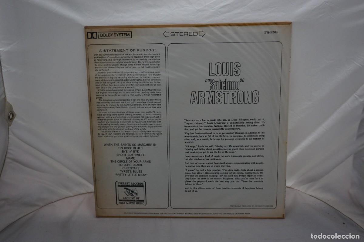 Discos de vinilo: LP - LOUIS ARMSTRONG - SATCHMO - Foto 2