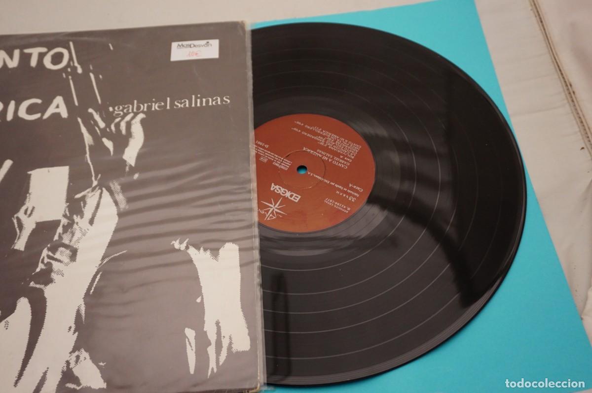 Discos de vinilo: LP - GABRIEL SALINAS - CANTO A MI AMERICA - Foto 2