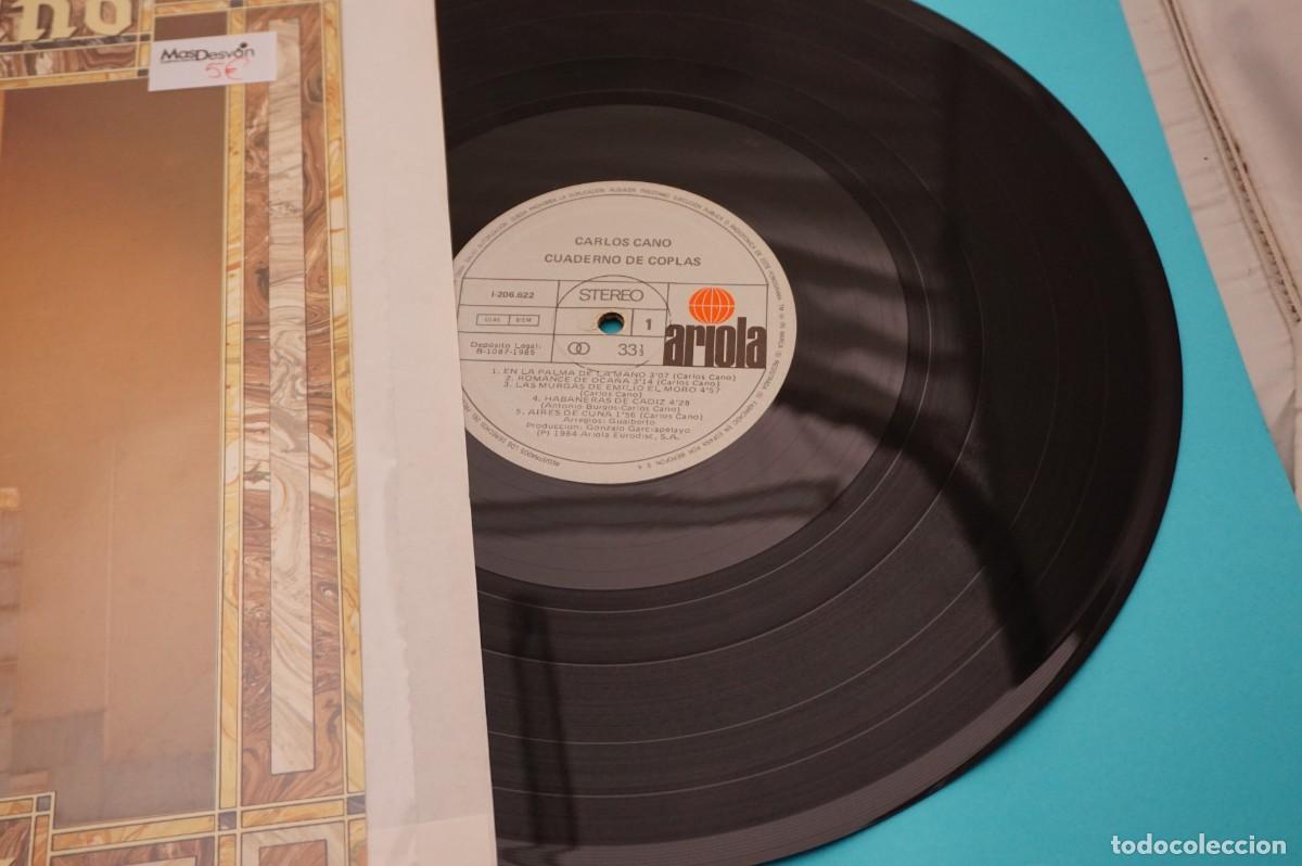 Discos de vinilo: LP - CARLOS CANO - CUADERNO DE COPLAS - Foto 2