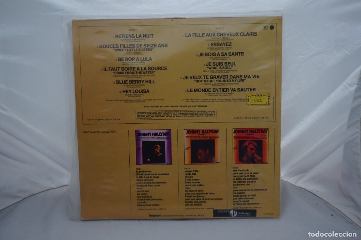 Discos de vinilo: LP - JOHNNY HALLYDAY - VOLUME 4 - Foto 3
