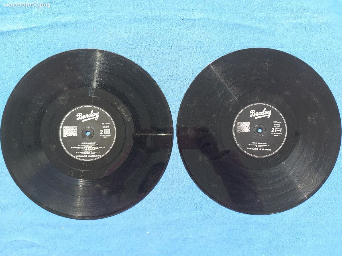 Discos de vinilo: BERNARD LAVILLIERS - NUIT DAMOUR - Foto 2