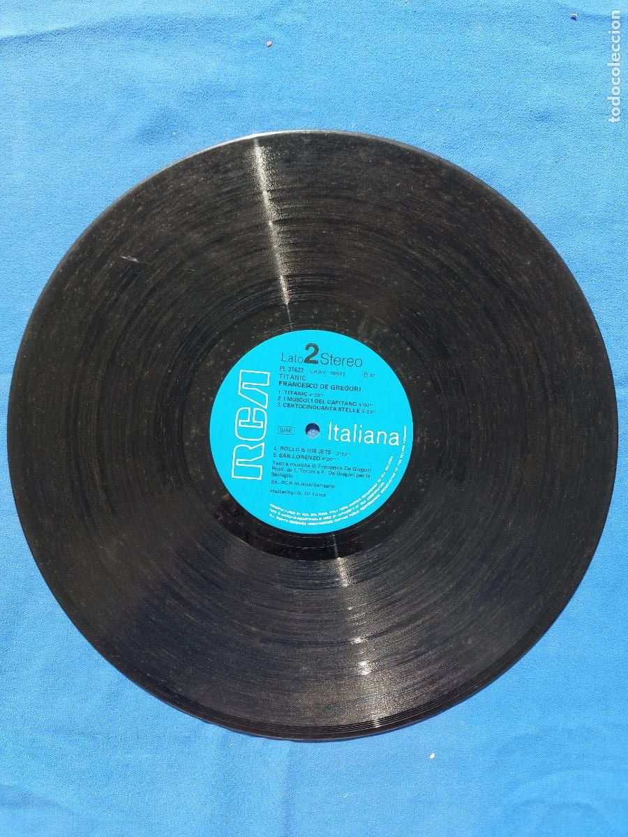 Discos de vinilo: FRANCESCO DE GREGORI - TITANIC - Foto 2