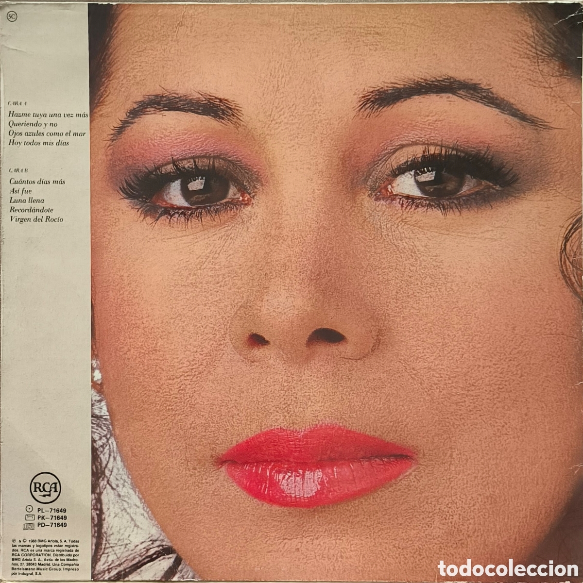 Discos de vinilo: ISABEL PANTOJA. DESDE ANDALUC&Iacute;A. LP - Foto 2