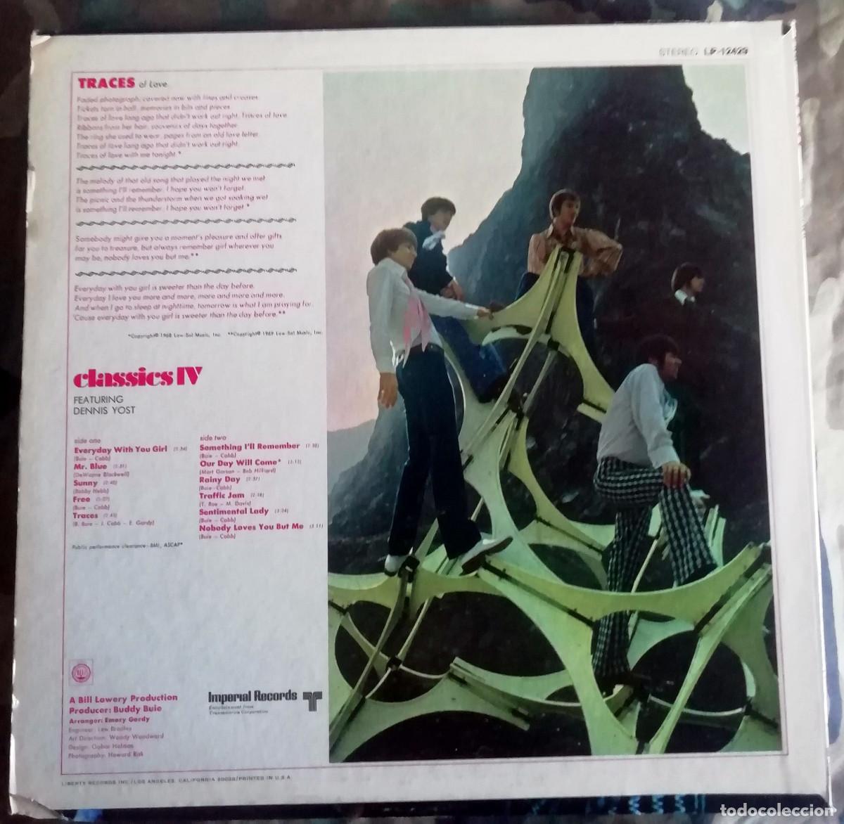 Discos de vinilo: Classics IV Featuring Dennis Yost &lrm;&ndash; Traces LP, USA 1969 - Foto 2