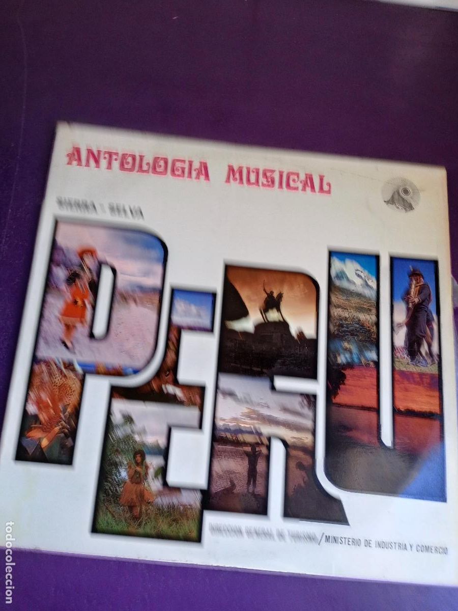 Vinyl records: PERU, ANTOLOGIA MUSICAL - SIERRA Y SELVA - LP DIRECCION GENERAL TURISMO - CAJADA, HUAYNO, VALS