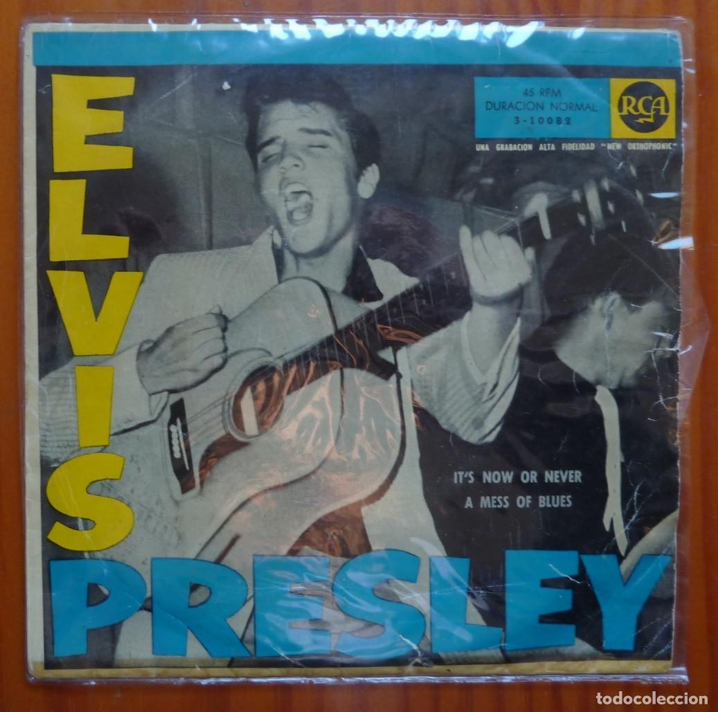 Discos de vinilo: ELVIS PRESLEY / ITS NOW OR NEVER / 1960 / SINGLE - Foto 1