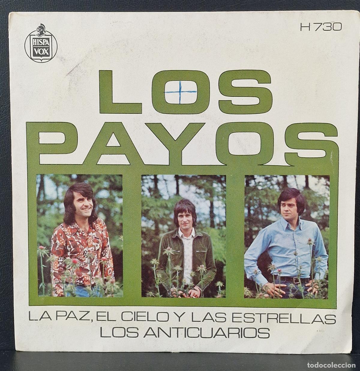 Discos de vinilo: SINGLE LOS PAYOS - LA PAZ EL CIELO Y LAS ESTRELLAS - LOS ANTICUARIOS - Foto 1