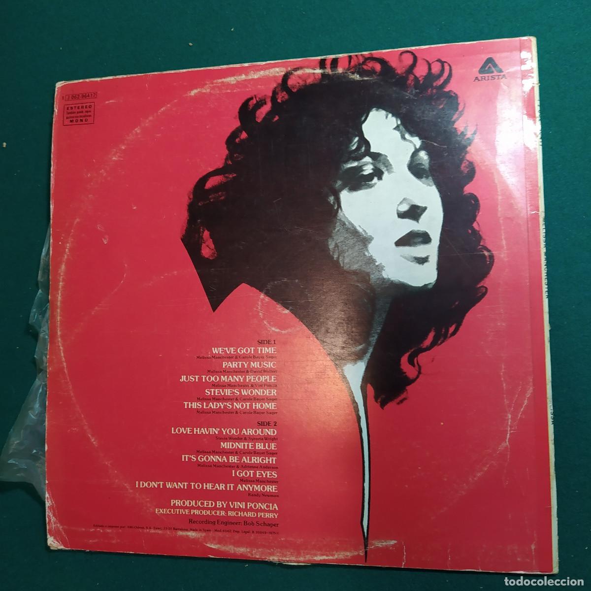 Discos de vinilo: Melissa Manchester &ndash; Melissa - Foto 2