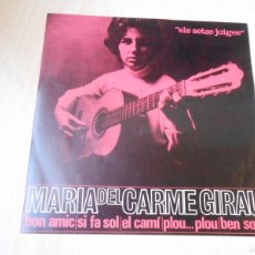 Discos de vinilo: MARIA DEL CARME GIRAU - ELS SETZE JUTGES -, EP, BON AMIC + 4, AÑO 1964, EDIPHONE C.M.Nº 37