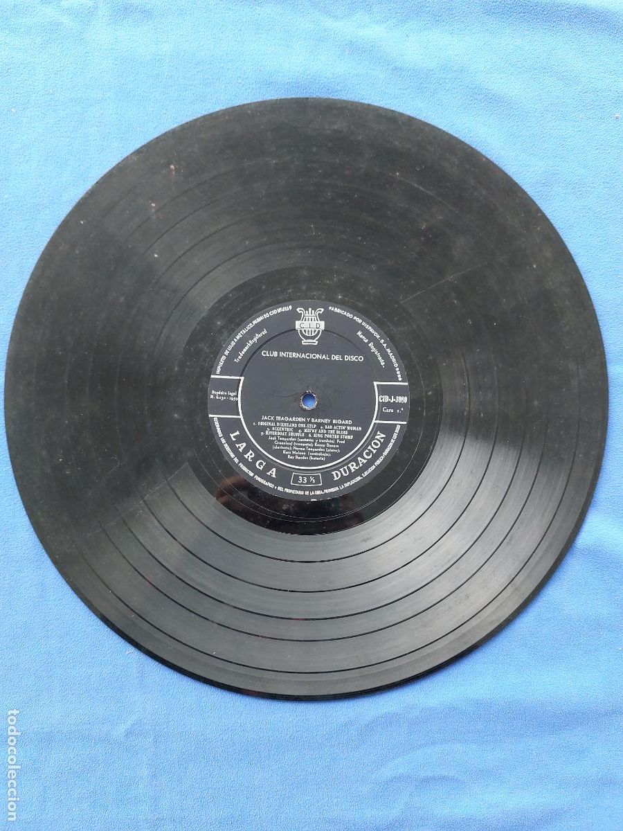 Discos de vinilo: JACK TEAGARDEN Y BARNEY BIGARD - Foto 2