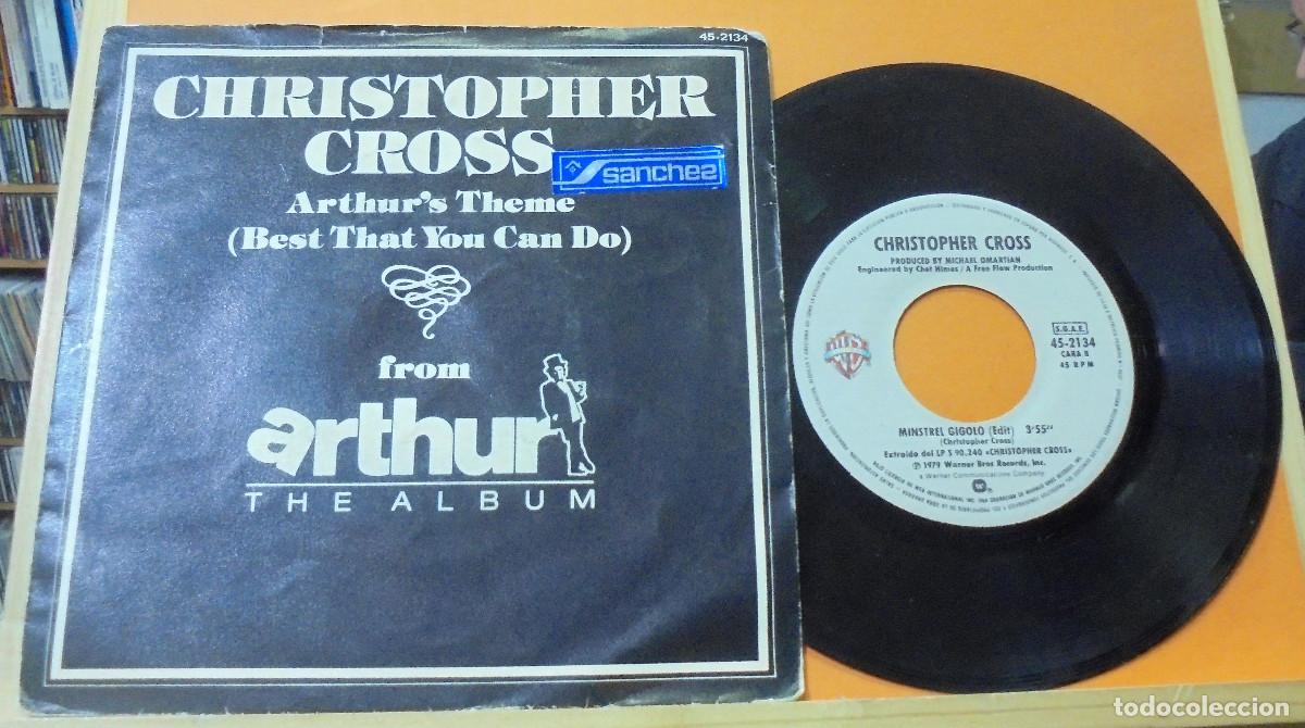 Discos de vinilo: Christopher Cross. Arthur theme / Minstrel gigolo. Warner 1981 -- Single - Foto 1