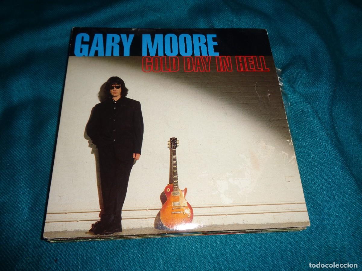 Discos de vinilo: GARY MOORE. COLD DAY IN HELL / ALL TIME LOW. VIRGIN, 1992. EDC. UK. IMPECABLE(#) - Foto 1