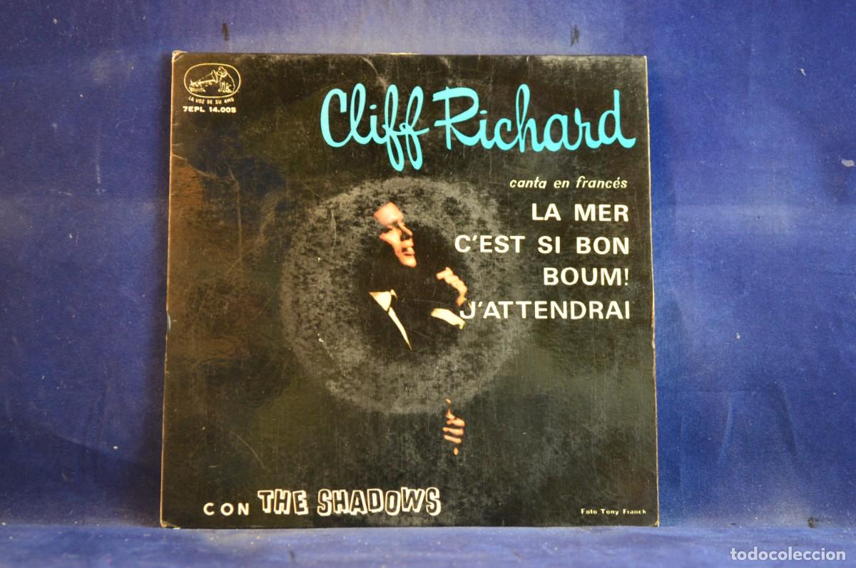 Discos de vinilo: CLIFF RICHARD CANTA EN FRANCES - LA MER +3 - EP - Foto 1