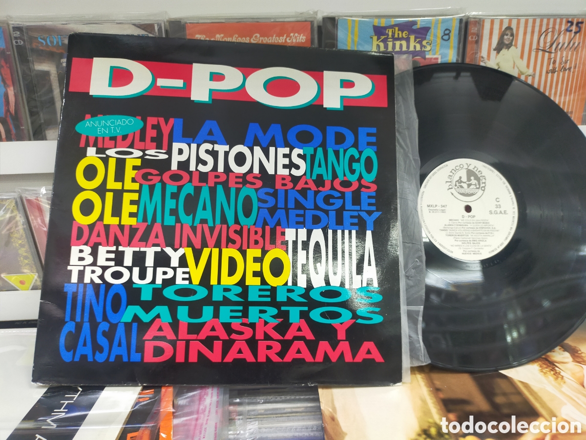 Discos de vinilo: D-pop doble LP 1992 carpeta doble - Foto 1