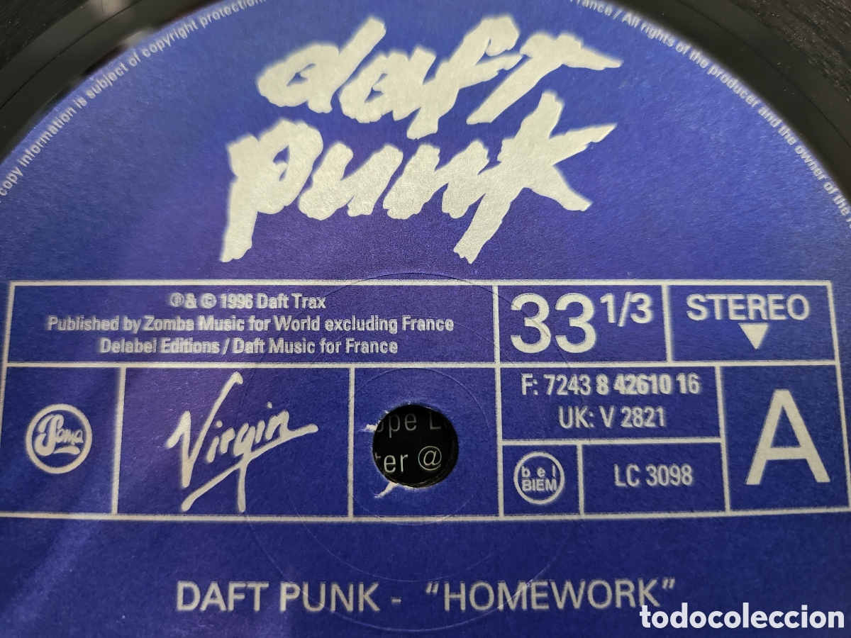 Discos de vinilo: Disco de vinilo Daft Punk homework virgin 1996 - Foto 7