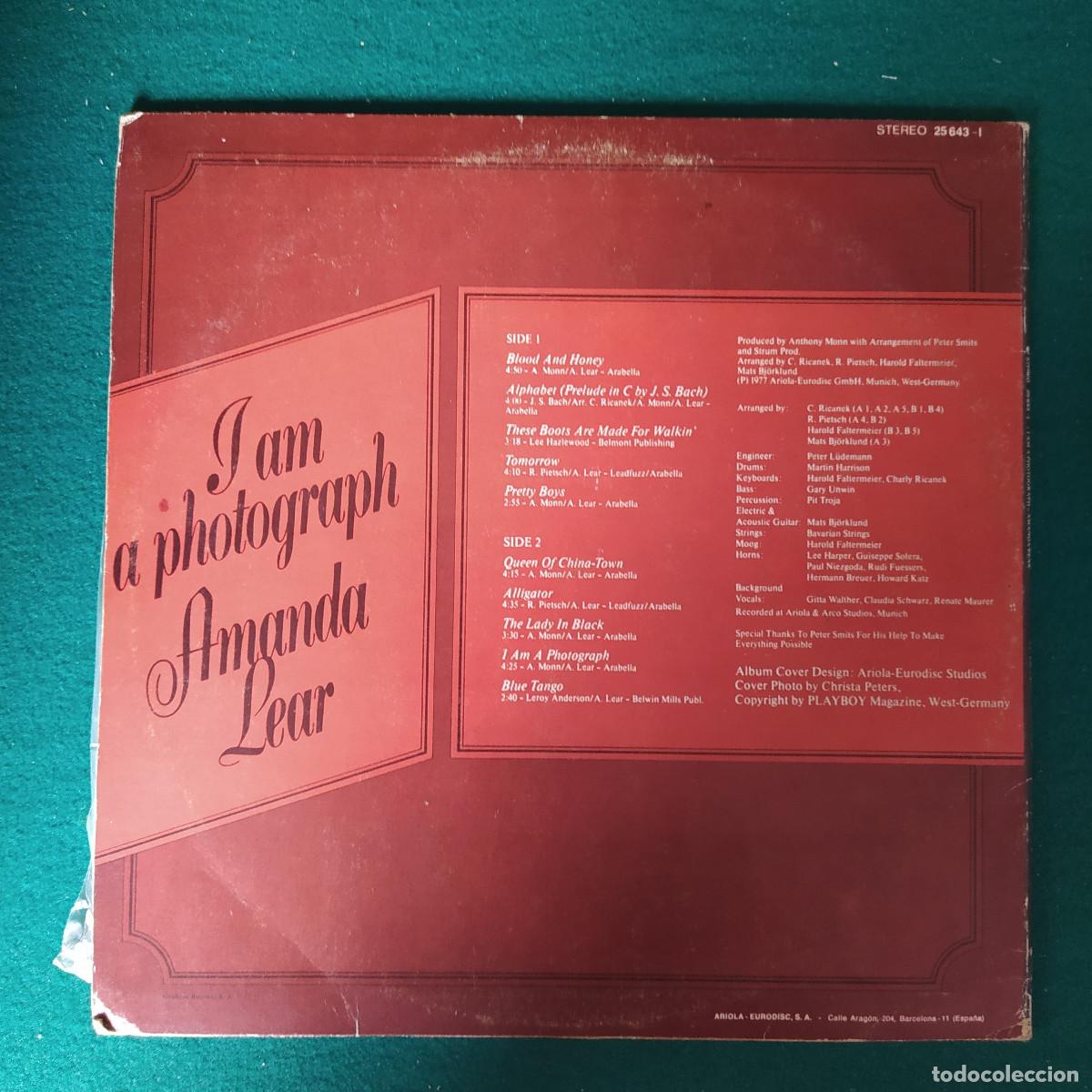 Discos de vinilo: Amanda Lear &ndash; I Am A Photograph - Foto 2