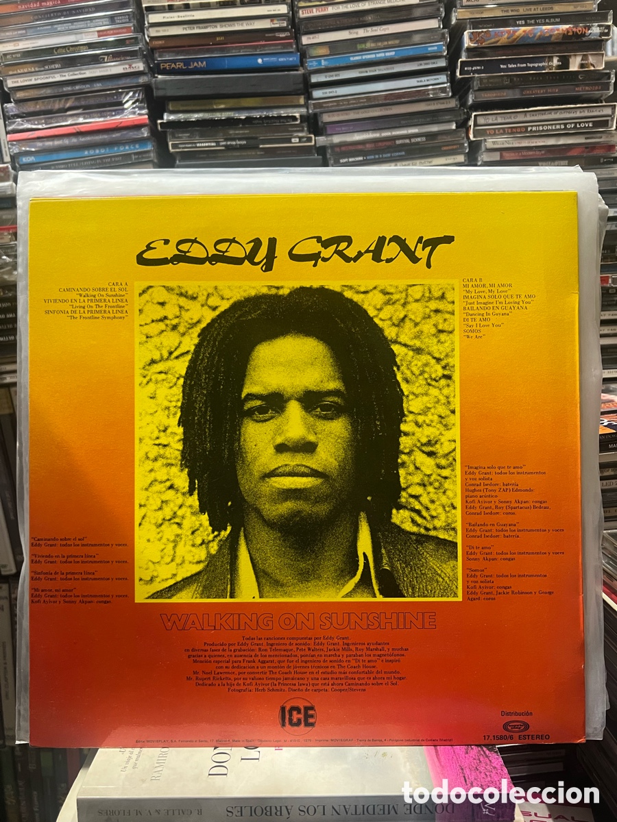 Discos de vinilo: Eddy Grant Walking on sunshine Caminando sobre el sol - Foto 2