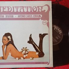 Discos de vinilo: ANTONIO CARLOS JOBIM ** MEDITATION RITMO BRASILEÑO ** VINILO LP REEDICION 1976