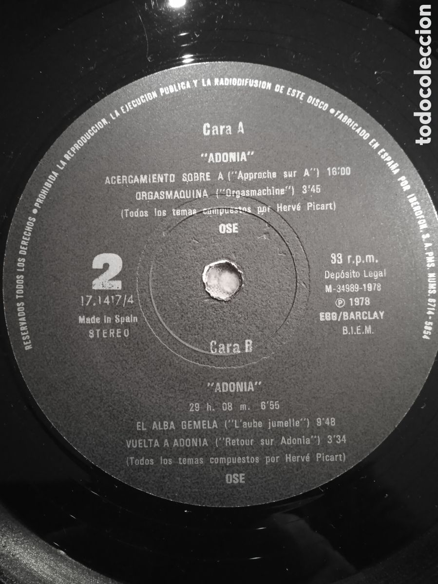 Discos de vinilo: LP Ose Adonia - Foto 1