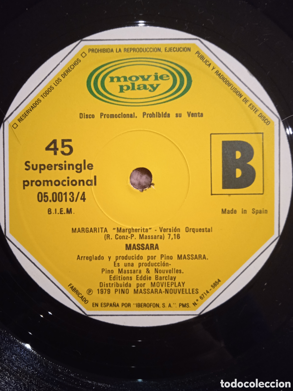 Discos de vinilo: 45 Pino Massara Promo - Foto 1
