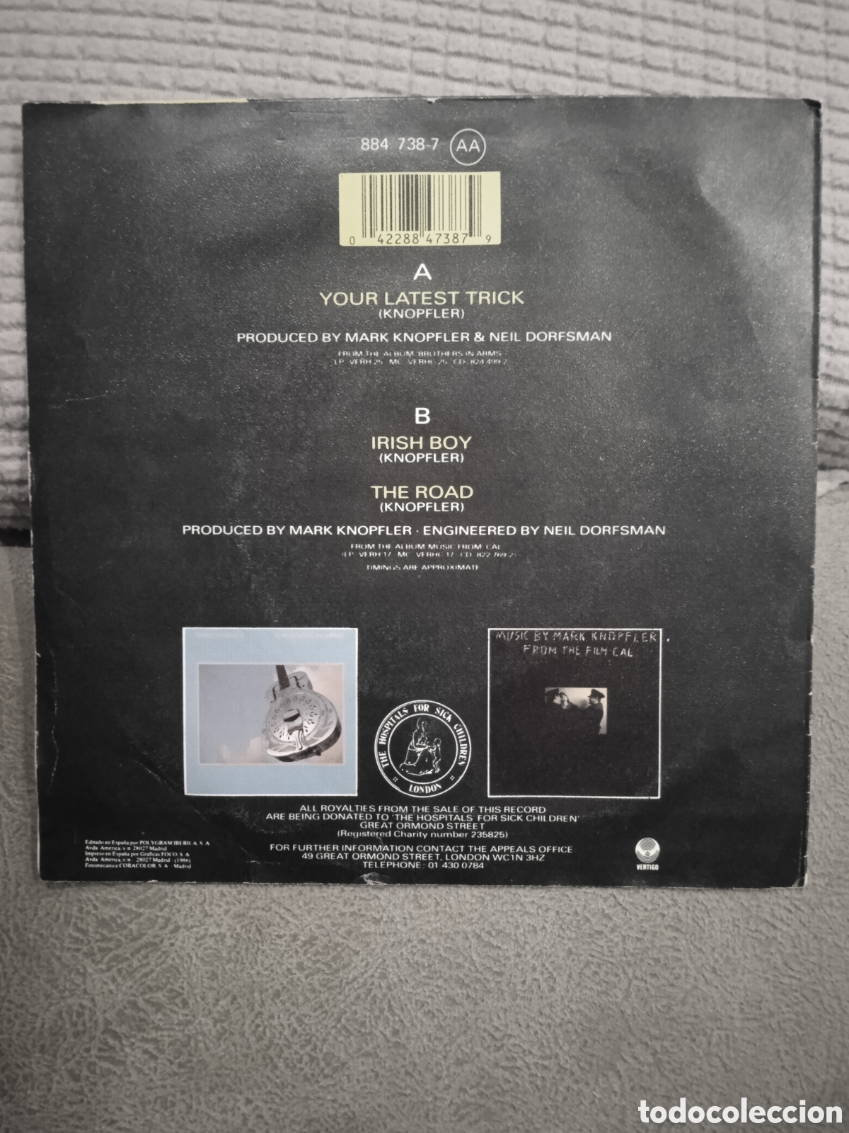 Discos de vinilo: Single Dire Straits - Foto 2