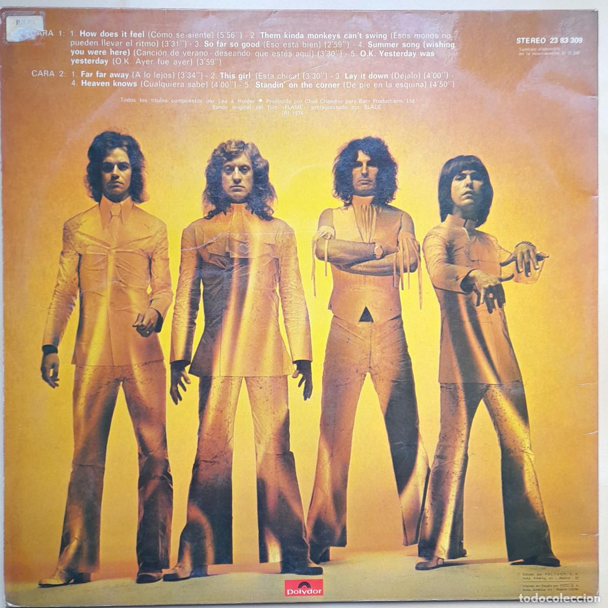 Discos de vinilo: SLADE &rdquo;SLADE IN FLAME&rdquo; (73/74/4) - Foto 2