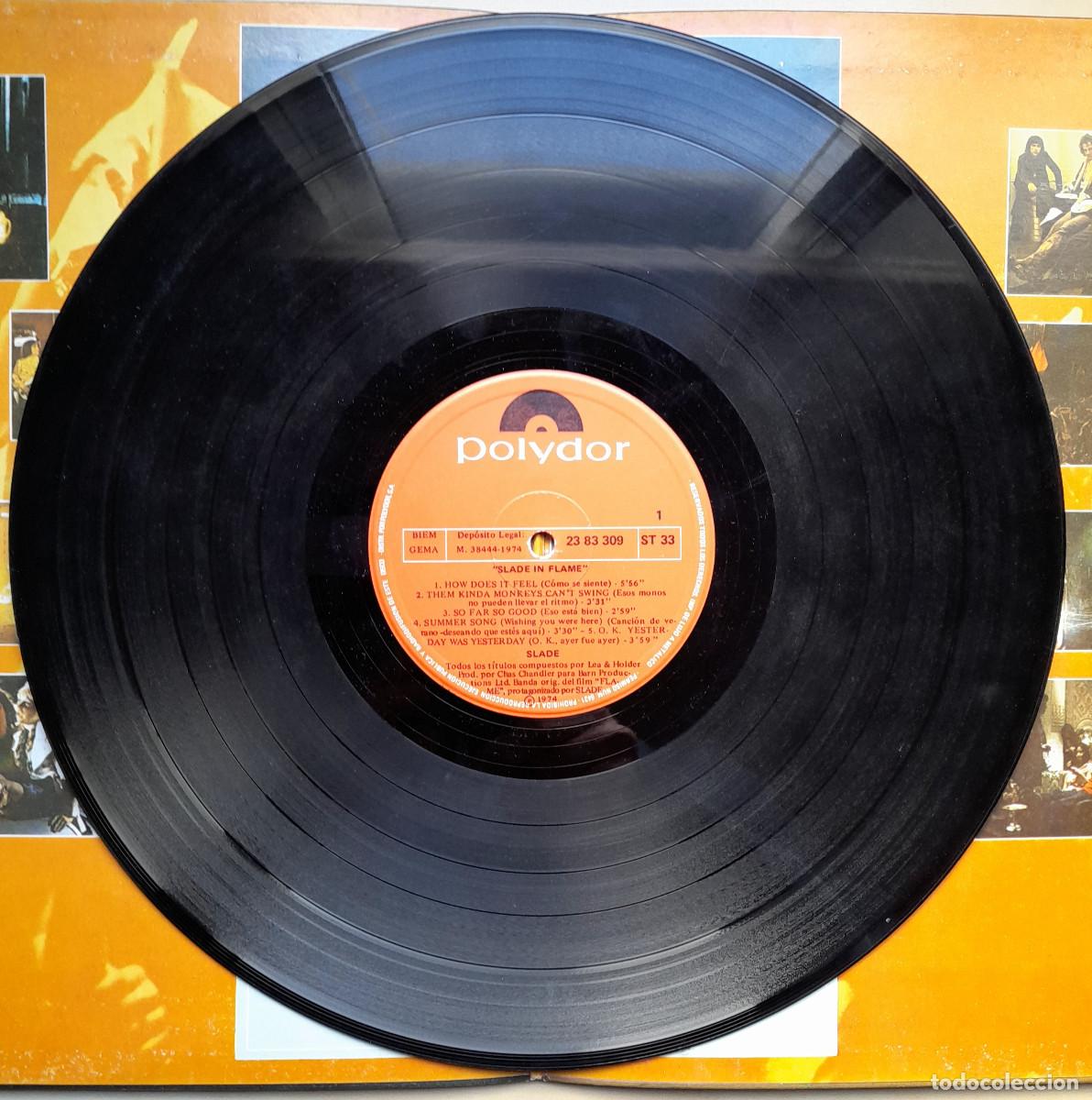 Discos de vinilo: SLADE &rdquo;SLADE IN FLAME&rdquo; (73/74/4) - Foto 4
