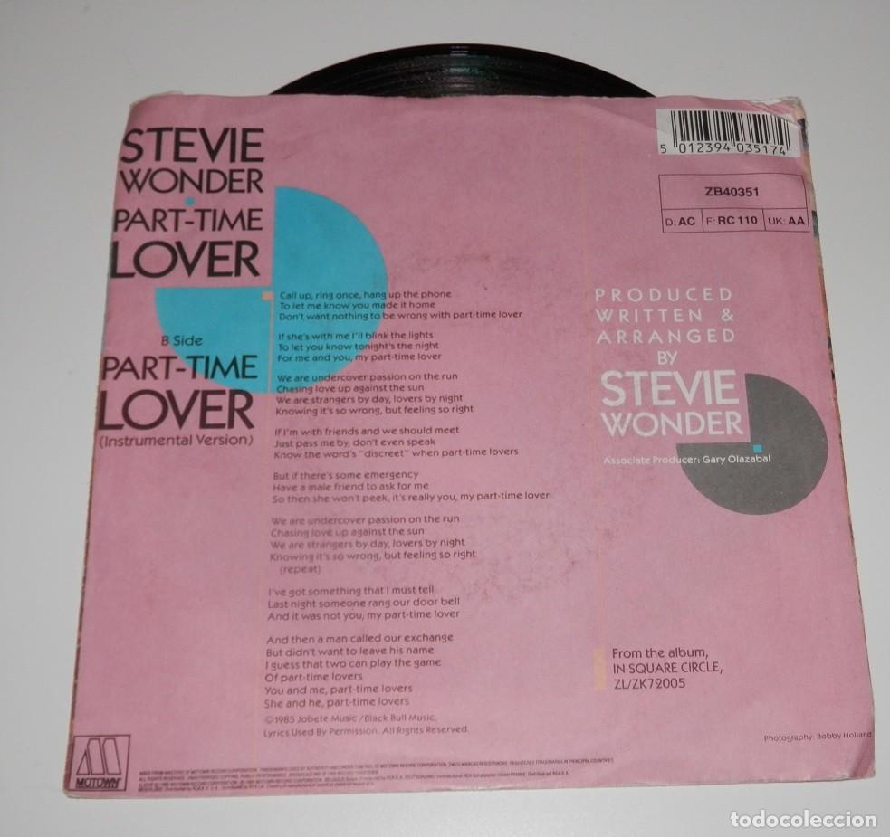 Discos de vinilo: DISCO SINGLE DE VINILLO DE STEVIE WONDER - Foto 2