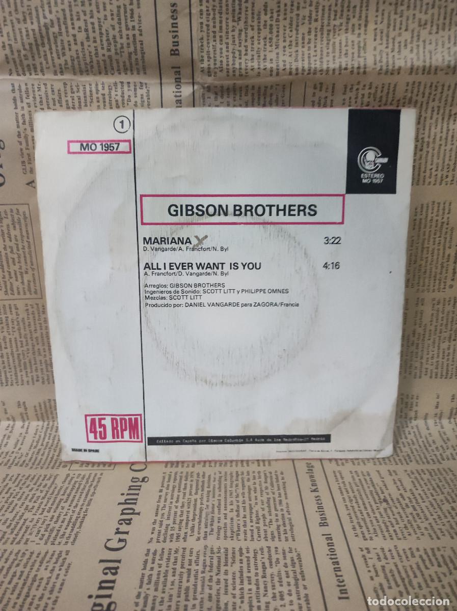 Discos de vinilo: Gibson Brothers &ndash; Mariana - Foto 2