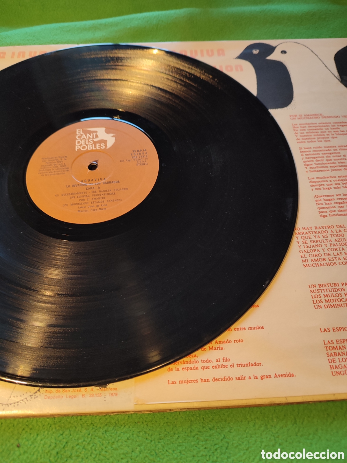 Discos de vinilo: Aguaviva - La invasi&oacute;n de los b&aacute;rbaros - Foto 4