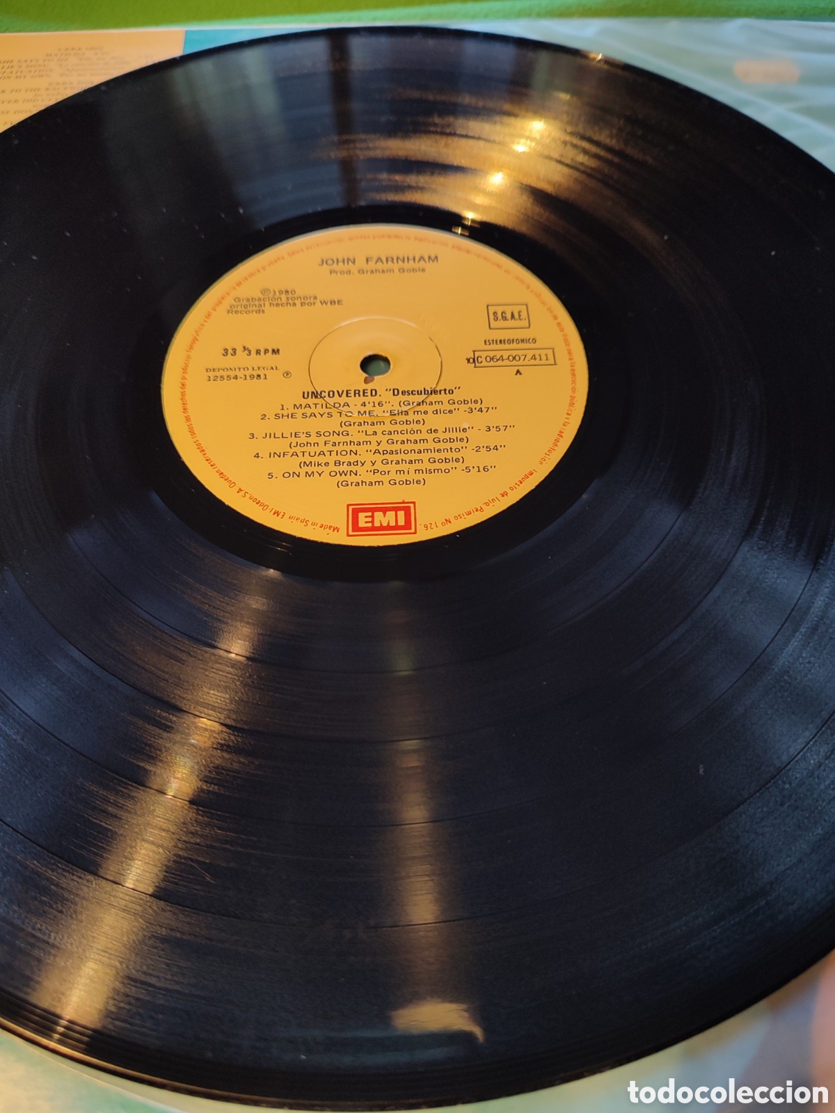 Discos de vinilo: John Farnham - Uncovered - Foto 3