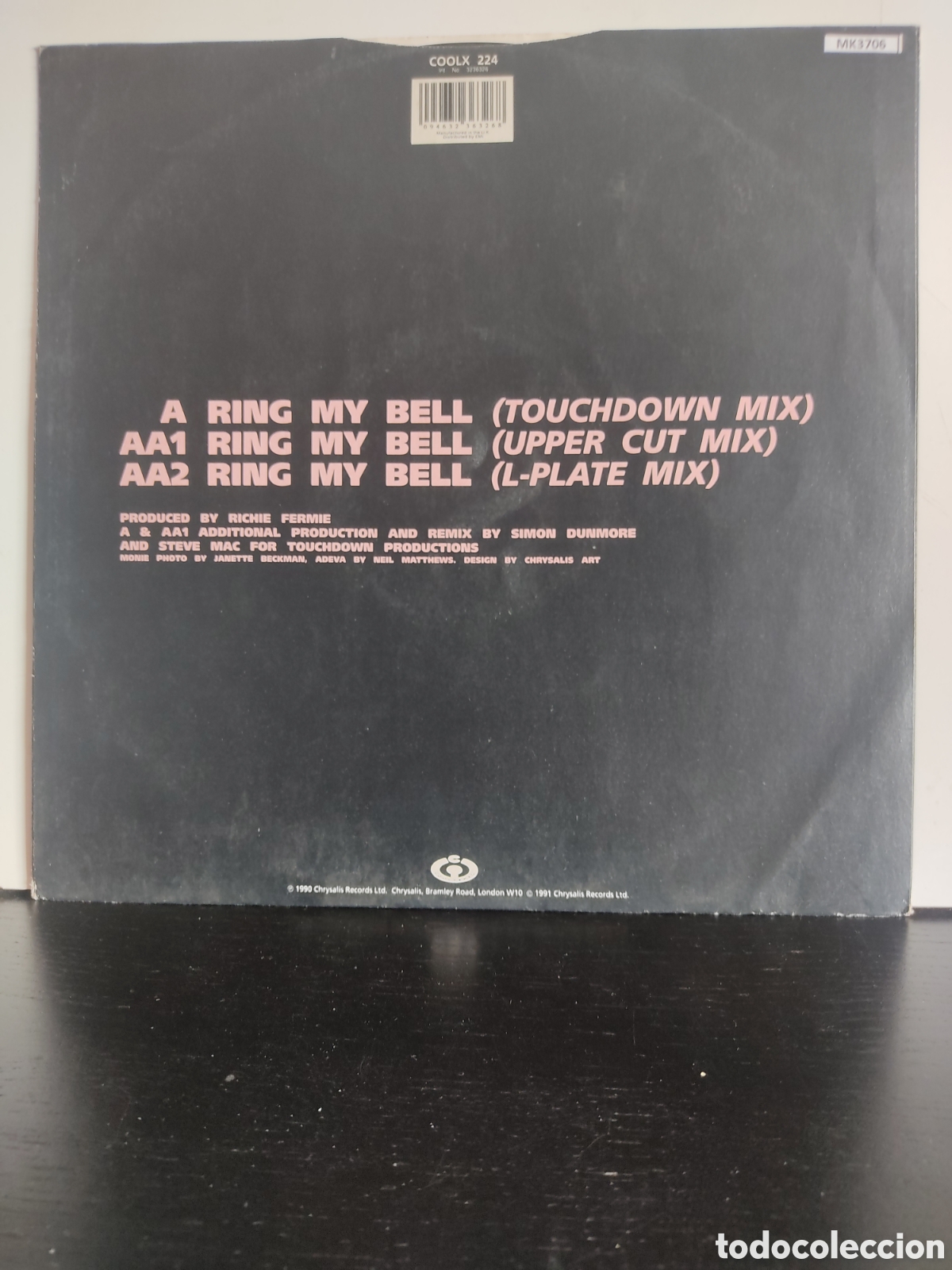 Discos de vinilo: Monie Love Vs Adeva &lrm;&ndash; Ring My Bell - Foto 2