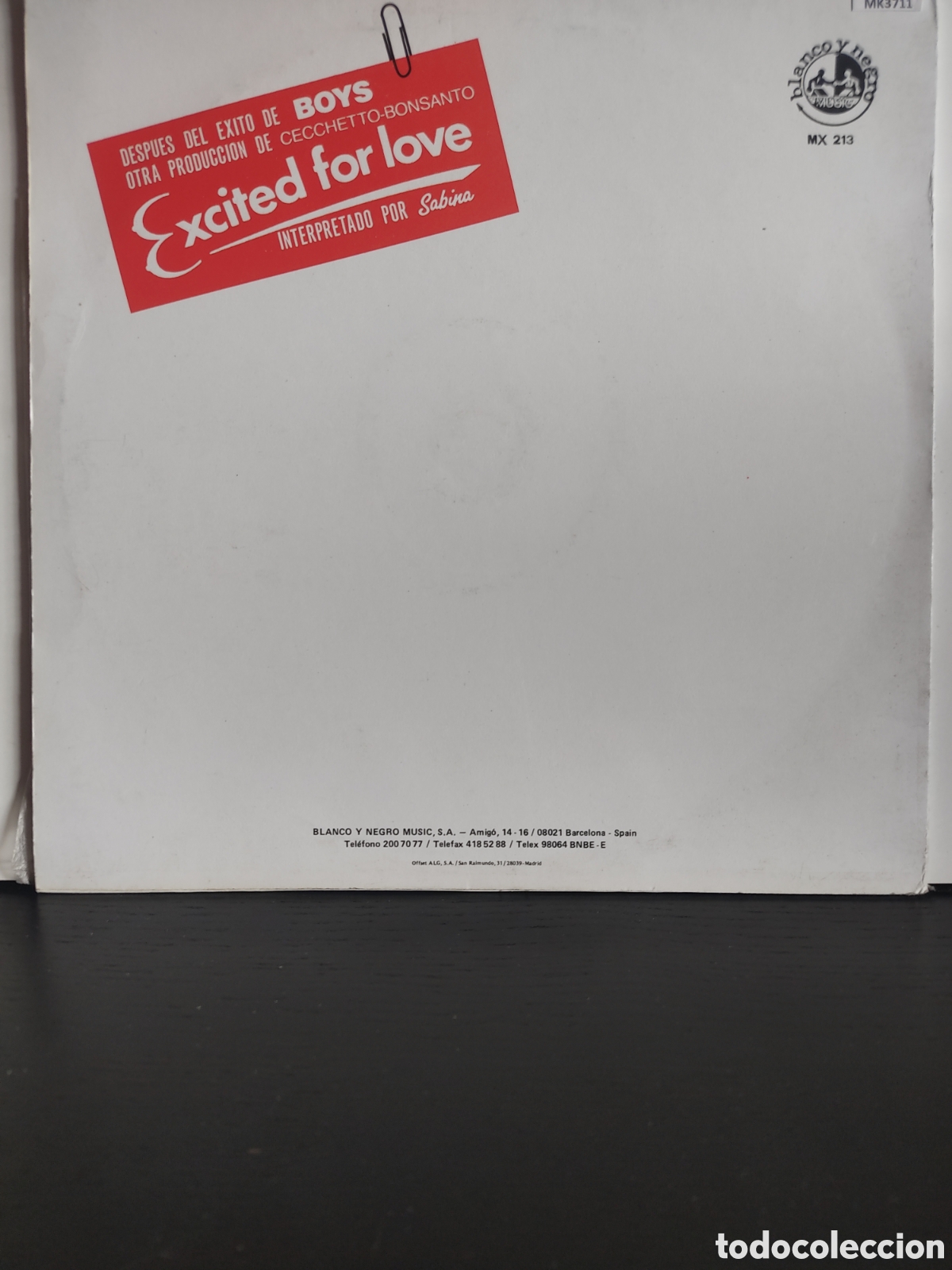 Discos de vinilo: Sabina &lrm;&ndash; Excited For Love - Foto 2
