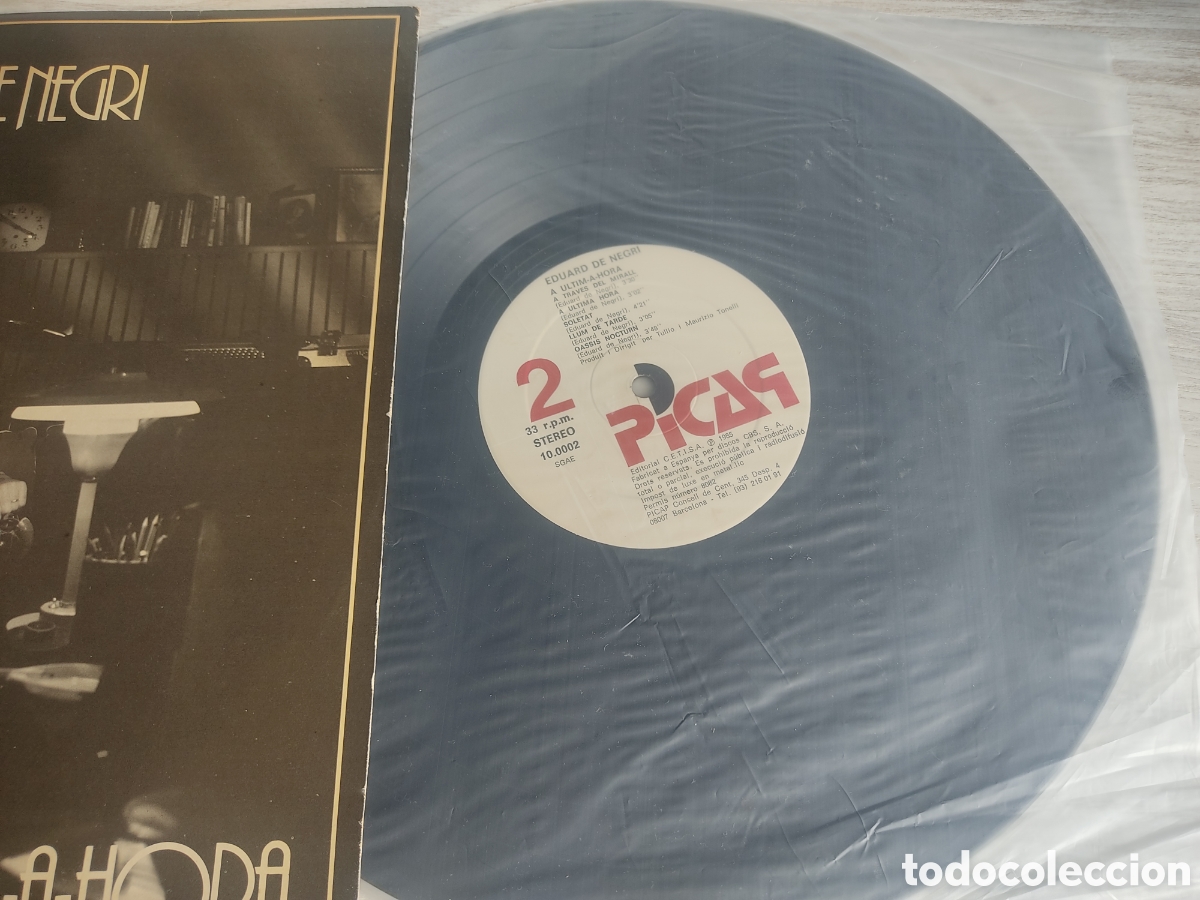 Discos de vinilo: Eduard de Negri LP A &uacute;ltima hora 1985 - Foto 3