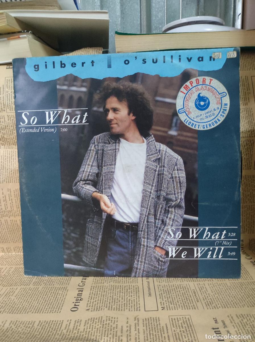 Discos de vinilo: GILBERT O SULLIVAN SO WHAT WE WILL - Foto 1