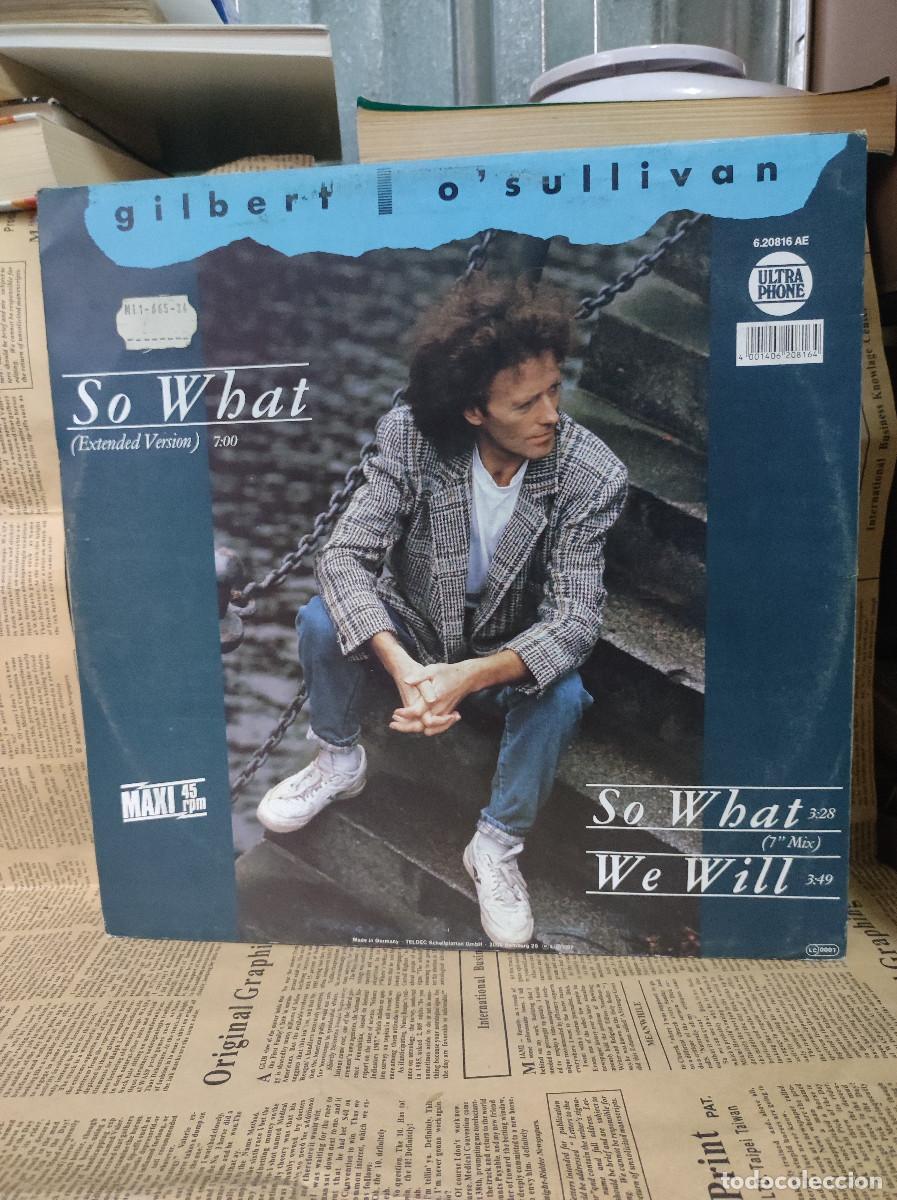 Discos de vinilo: GILBERT O SULLIVAN SO WHAT WE WILL - Foto 2