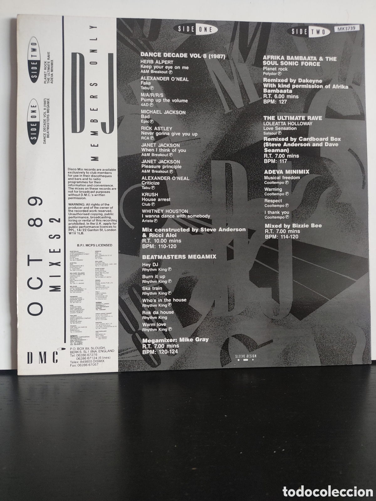 Discos de vinilo: October 89 - Mixes 2 - Foto 2