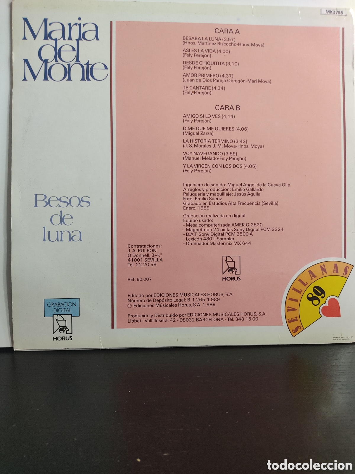 Discos de vinilo: Maria Del Monte &lrm;&ndash; Besos De Luna - Foto 2