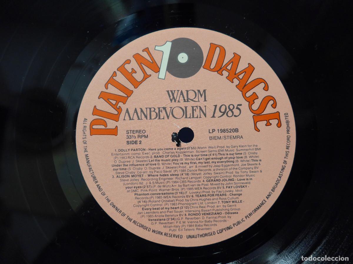 Discos de vinilo: WARM AANBEVOLEN 1985 - Foto 12