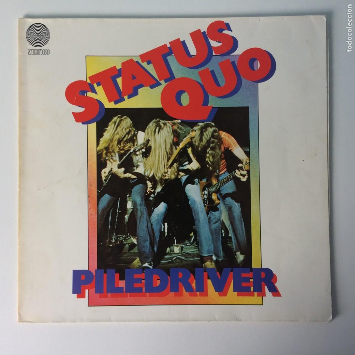 Discos de vinilo: Status Quo &lrm;&ndash; Piledriver , Germany 1975 Vertigo* - Foto 1