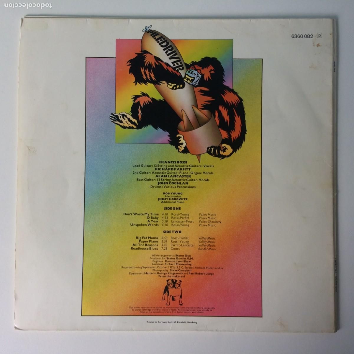 Discos de vinilo: Status Quo &lrm;&ndash; Piledriver , Germany 1975 Vertigo* - Foto 2