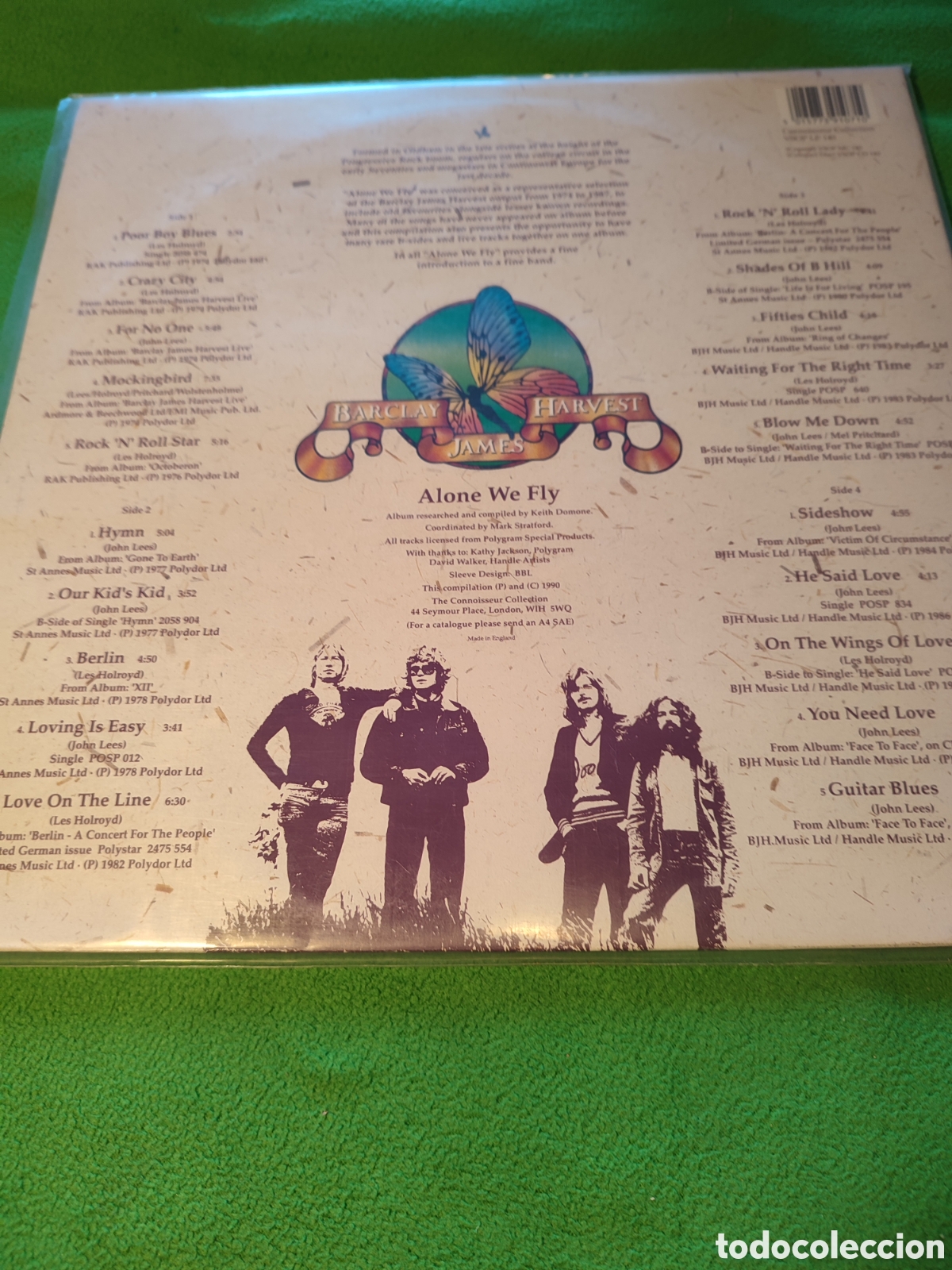 Discos de vinilo: Barclay James Harvest - Alone we fly - Foto 3